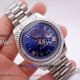 Perfect Replica Rolex Day-Date 40mm Watch Stainless Steel Blue Face For Sale